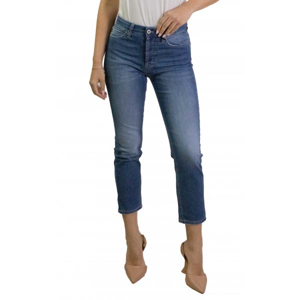 Jeans girlfriend a vita alta con gamba dritta  Please 